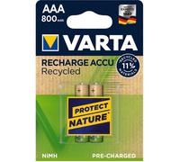 Varta RECH.AC.RECYC.AAA800mAh BLI2 Pile rechargeable LR3 (AAA) NiMH 800 mAh 1.2 V 2 pc(s)