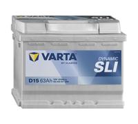 Varta Batterie voiture Silver Dynamic D15 12 V 63 Ah 610 A (EN)