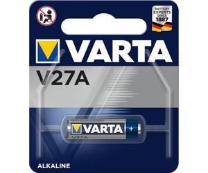 Varta V27A Batterie 12 V Non Rechargeable (Zinc-Manganese-Dioxide, cylindrique, 12 V, AA, 20 mAh, Bleu, Blanc)