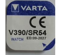 Varta Pile bouton V390/SR54 – oxyde d'argent – pile de montre, 1 pièce
