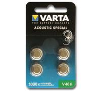 Varta V40H NiMH battery 55604, coin cell MH 13654 / 4 pièces