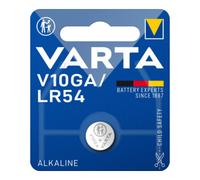 VARTA Lot de 10 Piles bouton alcaline "Electronics" V10GA LR54 1,5 Volt