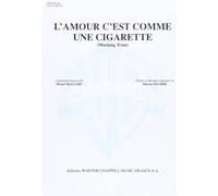 Vartan Sylvie L'Amour C'Est Comme Une Cigarette Voice & Piano Book