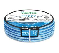 Vartco Hoppy - Tuyau d'arrosage 6 couches - Anti-torsion - Flexible - Résistant aux UV - 36 bar - 20 m - Transparent/bleu