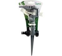 Vartco Light Line LL01-012 Arroseur à pulsations en plastique avec pique pour la terre Arroseur de gazon Avec raccord rapide 3/4" Arrosage de jardin Débit d'irrigation