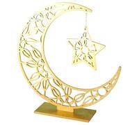 Vartegas Décoration du Ramadan - Cadeaux Aïd Mubarak Ramazan - Calendrier du Ramadan - Décoration de table - Flash en bois - Décoration pour chambre - Atmosphère festive à la maison (D)