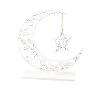 Vartegas Décoration du Ramadan Cadeaux Aïd Mubarak Ramazan Décoration Ramadan Calendrier Ramadan Décoration de table en bois Décoration pour chambre atmosphère festive à la maison (A)