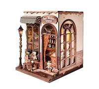 Vartegas Kit Book Nook Cutebee Rolife Sunshine Town - Maison de poupée miniature DIY - Maison de poupée miniature en bois 3D - Serre-livres pour adultes - Décoration d'étagère - Cadeau (Sweet Marie