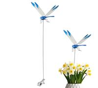 Vartegas Libellules à clip de jardin - Répulsif anti-mouches - Avec design réaliste - 31 cm - Largeur des ailes : 12 cm - Sans produits chimiques (B)