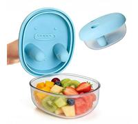 Vartegas Umami Récipient à collation réutilisable Boîte à déjeuner anti-fuite Couvercle de stockage alimentaire en silicone réutilisable | Pour l'école, le pique-nique, le lieu de travail en extérieur