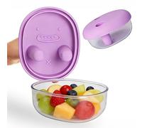 Vartegas Umami Récipient à collation réutilisable Boîte à déjeuner anti-fuite Couvercle de stockage alimentaire en silicone réutilisable | Pour l'école, le pique-nique, le lieu de travail en plein air