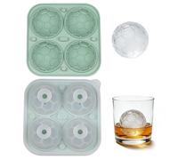 Vartegas Xidou Moule à glaçons rond en forme de boule - Grand moule à glaçons rond - Moule à glaçons lumineux - Pour bière, whisky, cocktails, café, boissons (A)