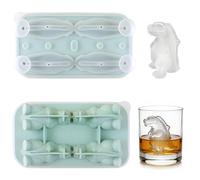 Vartegas Xidou Moule à glaçons rond en forme de boule - Grand moule à glaçons rond - Moule à glaçons lumineux - Pour bière, whisky, cocktails, café, boissons (D)