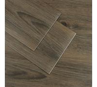 VaryPaper Dalle PVC Adhesive Sol Bois Marron 90cmx15cm 10 Pièces Parquet PVC Clipsable Lambris Bois Carrelage Adhesif Sol Stickers Carrelage Cuisine Sol Vinyle Adhesif Salle de Bain Lino Sol Rouleau