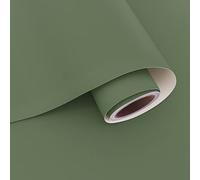 VaryPaper Fablon Papier peint autocollant en vinyle pour meubles de cuisine, comptoir, chambre à coucher, salle de bain Vert sauge mat 60 x 1200 cm