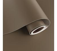 VaryPaper Papier Peint Autocollant Marron Foncé Moderne 40cmx200cm Film Adhesif pour Meuble Brun Mat Stickers pour Placards de Cuisine Étagère Papier Peint Adhesif Mural Salon Chambre Salle de Bain