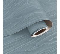 VaryPaper Papier Peint Bois Bleu Moderne Papier Peint Adhesif Bois 40cmx200cm Papier Adhesif pour Meuble Bois Adhesif Plan de Travail Lavable Sticker Meuble Adhésif Porte Armoire Placard Tiroir