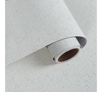 VaryPaper Papier Peint en Tissu Lin Épaissir Rouleau Adhesif pour Meuble Moderne 40cmx200cm Papier Peint Adhesif Mural Salon Chambre Autocollants Décoratifs Armoire étagères Placard Tiroir