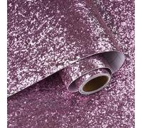 VaryPaper Papier Peint Paillettes Rose 40cmx200cm Papier Adhesif pour Meuble Rouleau Adhesif Decoratif Papier Peint Adhesif Mural Salon Chambre Fille Décor de Fête Armoire Sticker Meuble Adhésif
