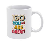 Vas-Y, Fonce ! Tu Te Débrouilles Super Bien. Tasse À Café Drôle Tasses Porcelaine Tasse 330Ml Pour Lait Petit Déjeuner Ami