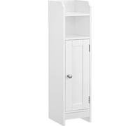 VASAGLE Armoire de toilette, armoire de salle de bain, étagère de salle de bain étroite, étagères réglables, gain de place, montage facile
