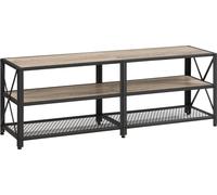 VASAGLE Armoire TV, Table TV, Lowboard pour téléviseurs jusqu'à 60 pouces, armoire TV avec étagères, cadre en acier, étagère TV pour salon, chambre à coucher,