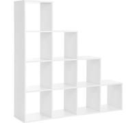 VASAGLE Bibliothèque à 10 cubes avec compartiments ouverts Système de rangement pour décoration, photos, plantes, salon, chambre, bureau
