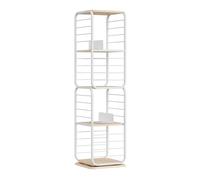 VASAGLE Bibliothèque à 4 Niveaux, Étagère Tournante d'angle