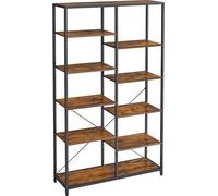 VASAGLE Bibliothèque avec 5 étagères pour salon, bureau, bureau, chambre, cuisine, montage facile, style industriel