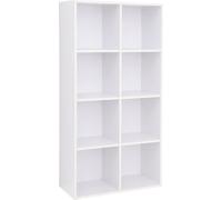 VASAGLE Bibliothèque Bibliothèque à 8 compartiments, étagère de bureau au sol, étagère de bureau indépendante, décoration, bureau, salon, chambre à coucher