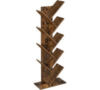 VASAGLE Bibliothèque, étagère à livres, étagère sur pied à 8 étages, étagère à DVD, forme d'arbre pour salon, bureau, chambre d'enfant, bureau, brun vintage