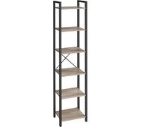 VASAGLE Bibliothèque, étagère à livres, étagère sur pied, étagère à DVD, avec 6 niveaux, étagère de bureau, étagères ouvertes, pour bureau, salon, chambre à coucher, chambre d'enfant