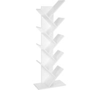 VASAGLE Bibliothèque Étagère avec 8 niveaux en forme d'arbre Armoire de rangement pour le salon Bureau Chambre Blanc
