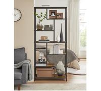 VASAGLE Bibliothèque, Étagère de Rangement à 6 Niveaux, 30 x 80 x 180 cm, Marron LLS119B01