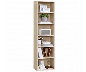 VASAGLE Bibliothèque, Étagère sur 6 Niveaux, Meuble de Rangement Ouvert | pour Salon, Bureau, Salle à Manger, Beige naturel, Collection CUSTOS LBC167L01