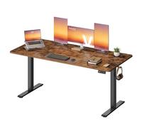 VASAGLE Bureau Électrique Réglable en Hauteur, Assis-Debout, 160 x 70 cm