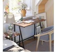 Bureau de Style Industriel, Table d?Ordinateur, Table Informatique, Armature en Fer, Plateau Rustique, Montage Facile, Stable, Gain d?Espace, Dimensions 100 x 50 x 75 cm LWD40X VASAGLE®