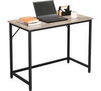 VASAGLE Bureau, petit bureau informatique, bureau pour bureau, chambre à coucher, 50 x 100 x 76 cm, design industriel, structure métallique