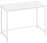 VASAGLE Bureau, petit bureau informatique, bureau pour bureau, chambre à coucher, 50 x 100 x 76 cm, structure métallique moderne, érable blanc