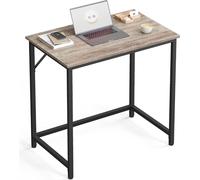 VASAGLE Bureau, petit bureau informatique, bureau pour bureau, chambre à coucher, 50 x 80 x 76 cm, design industriel, structure métallique
