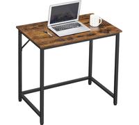 VASAGLE Bureau, petit bureau informatique, bureau pour bureau, chambre à coucher, 50 x 80 x 76 cm, design industriel, structure métallique
