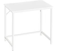 VASAGLE Bureau, Petit bureau informatique, bureau pour bureau, chambre à coucher, 50 x 80 x 76 cm, structure métallique moderne, érable blanc