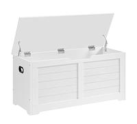 Coffre de siège avec espace de rangement, blanc
