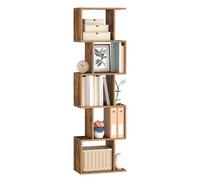 VASAGLE Custos Collection - Bibliothèque, Étagère à 6 Niveaux, 24 x 40 x 159 cm, Meuble de Rangement, Cloison Séparateur, pour Salon, Chambre, Bureau, Marron Rustique LBC462K01