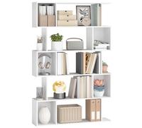 VASAGLE Custos Collection - Bibliothèque, Étagère sur 5 Niveaux, 24 x 90 x 159 cm, Meuble de Rangement, avec Compartiments Ouverts, pour Salon, Chambre, Bureau, Blanc Nuage LBC416W01