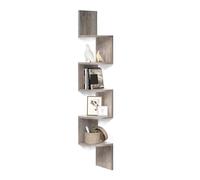 VASAGLE Étagère d'angle Murale à 5 Niveaux | Étagère à Plantes, Chambre à Coucher, Salon, Cuisine, Bureau à Domicile, Grège Chiné, Collection CUSTOS LBC020M01