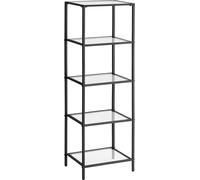 VASAGLE Étagère verticale, Bibliothèque, Étagère de salle de bain, 5 niveaux, Étagère de cuisine, Étroite, Étagère, Étagère de salle de bain, pour le salon, la chambre à coucher