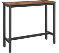 Vasagle LBT12X Table de bar étroite, Table de cuisine, Comptoir de cuisine, Table haute rectangulaire, Structure métallique stable, 120 x 40 x 100 cm, Montage facile,