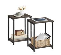 VASAGLE Lot de 2 petites tables d'appoint, table de chevet pour salon, chambre, bureau, salle de bain, ULET272B74