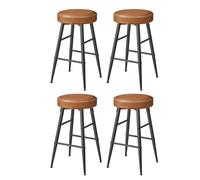 VASAGLE Lot de 4 Tabourets de Bar, en Similicuir, Hauteur d'Assise 63 cm